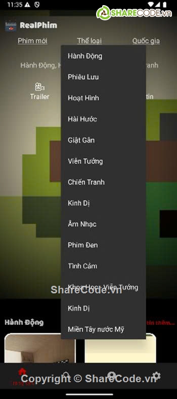 App Android,xem phim,Đồ án Java,báo cáo,App,Đồ án